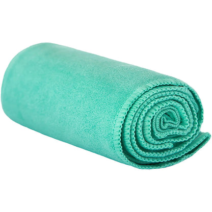 Gosweat Hot Yoga Towel in Blue - Super Absorbent, 100% Microfiber, Suede, Bikram Yoga Towel