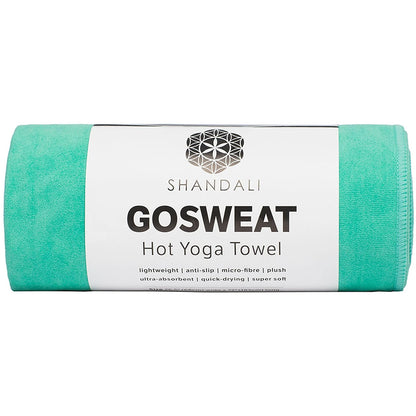 Gosweat Hot Yoga Towel in Blue - Super Absorbent, 100% Microfiber, Suede, Bikram Yoga Towel
