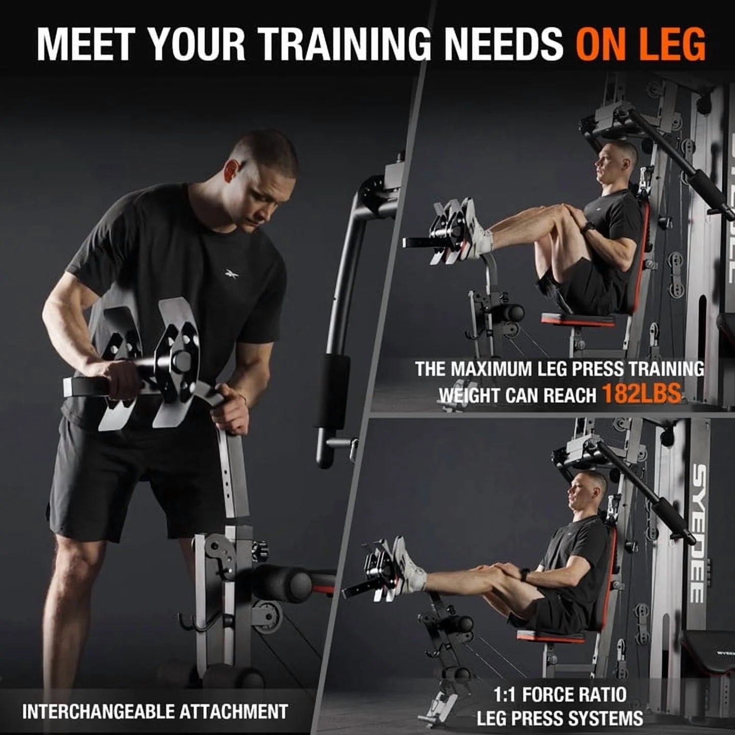 All-In-One Home Gym System with Folding Chest Press – 90+ Exercises in One Space-Saving Machine